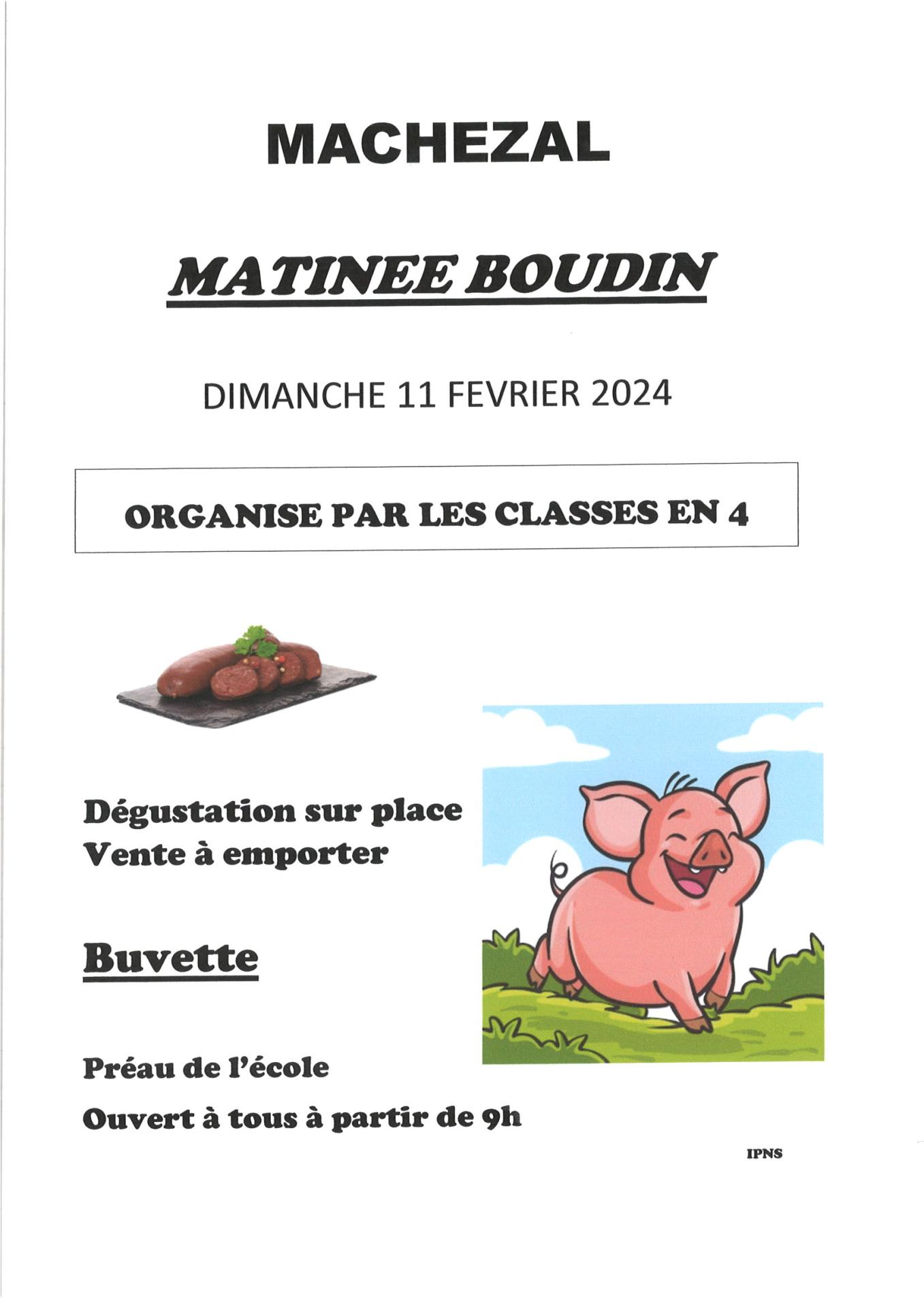 Boudin 11 fevrier